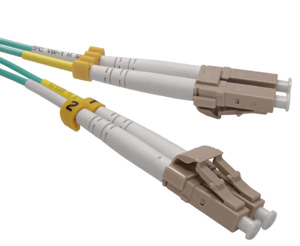 Fiber Optic Patch Cable, OM4, LC-LC, Multimode, 10 Gig, Duplex