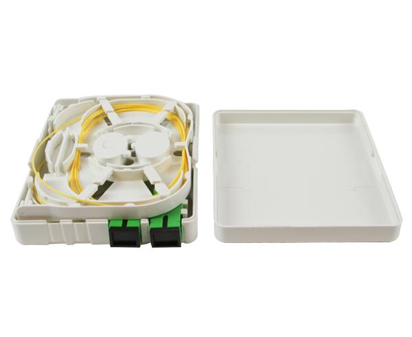 Fiber Termination Box with 2 SC/APC Adapter and Pigtail – Fiber Savvy
