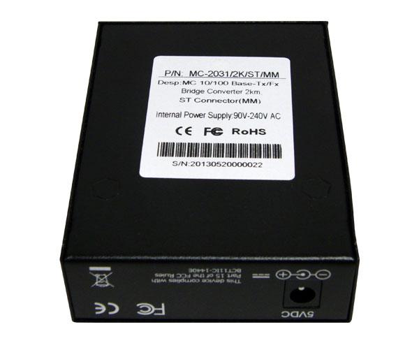 Media Converter, Single Mode, Fast Ethernet, 20K, RJ45-Duplex SC