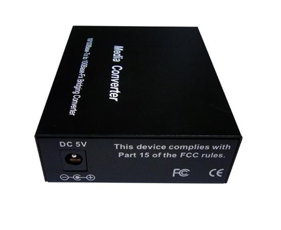 Media Converter, Single Mode, Fast Ethernet, 40K, RJ45-Duplex SC