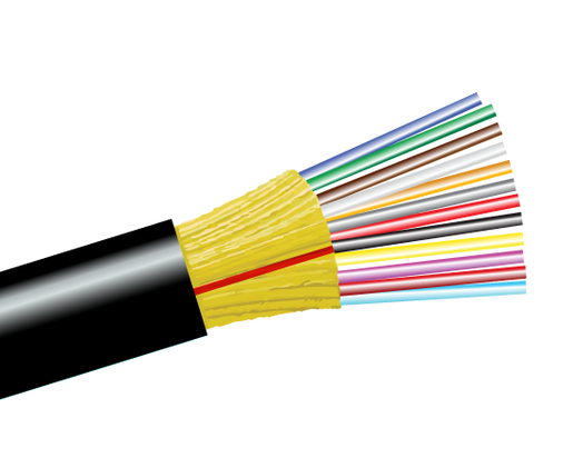 Tight Buffer Distribution Riser Fiber Optic Cable, Multimode OM1, Indoor/Outdoor