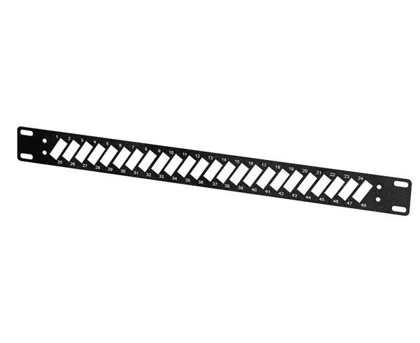 19" Patch Panel Bulkhead, 1RU, LC and SC Connector Slots