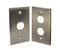 Industrial Outdoor Wall Plates for Bulkhead RJ45 Connections - Stainless Steel Finish 1 of 8