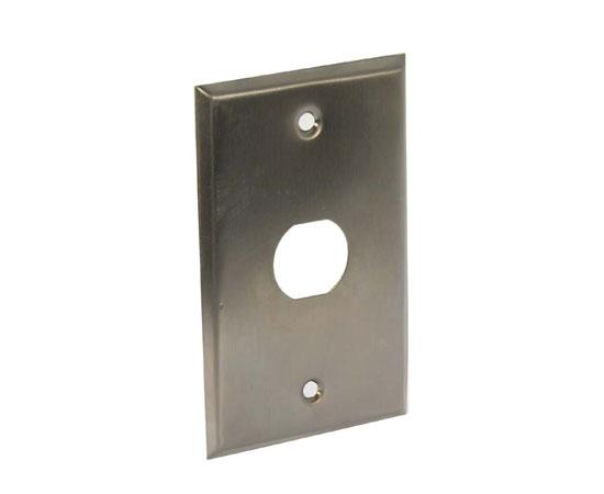 Industrial Outdoor 1-Port Wall Plates for Bulkhead RJ45 Connections - Stainless Steel Finish 2 of 8