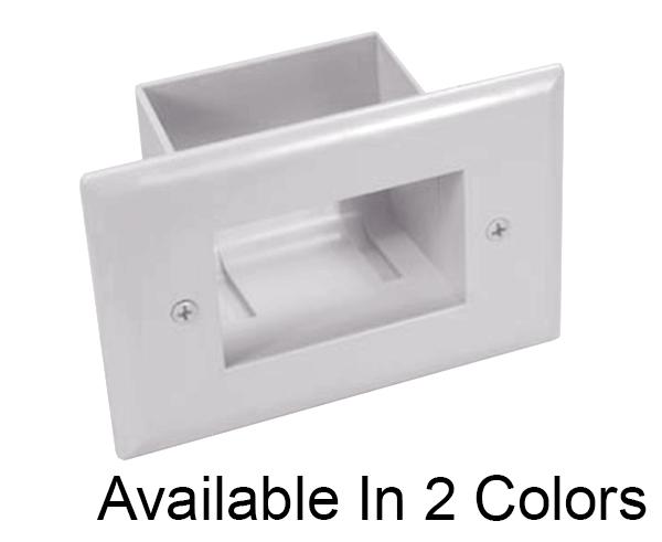 Sing Gang Brush Wall Plate with Low Voltage Mounting Bracket Sing Gang Brush Wall Plate with Low Voltage Mounting Bracket