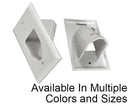 Recessed Low Voltage Cable Plate, Flush Mount 1, 2 & 3 Gang