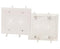 Feed-Through Cable Wall Plate with Flexible Opening Dual Gang, White 