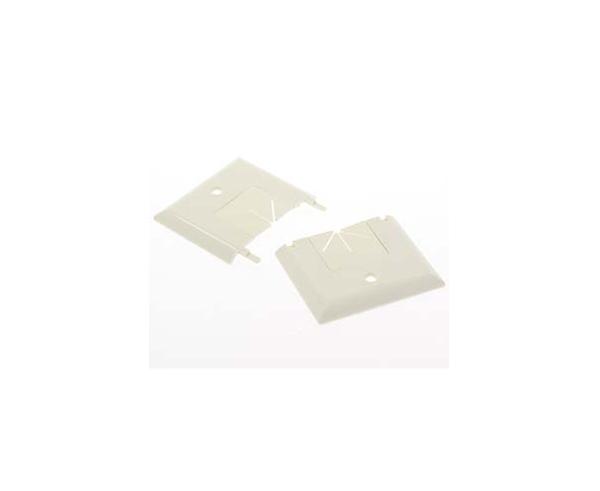 Split Feed-Through Wall Plate, 1-Gang, with Flexible Opening in White or Ivory