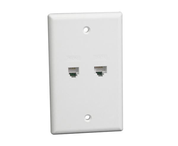 Integrated Voice & Data Wall Plate