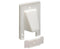 ‘The SCOOP™’ Entrance Plate with Removable Lower Plate, 1-gang - white