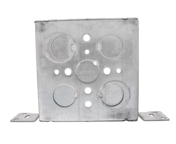 Electrical Box, 4" Steel Square with Wall Bracket