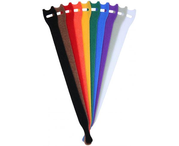 ICC Velcro Cable Ties - 12 Inch x 1/2 Inch - Black - 10 Per Pack