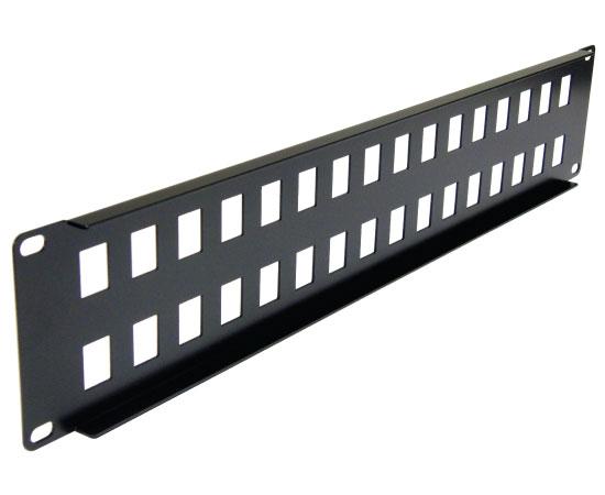 48-port Angled Keystone Patch Panel - 19 inch Rackmount 1U with Cable 48-port Angled Keystone Patch Panel - 19 inch Rackmount 1U with Cable