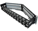 Blank Shielded Patch Panel, 24 & 48 Port Angled, 1U & 2U, High Density, w/Cable Mgmt Bar 5 of 8