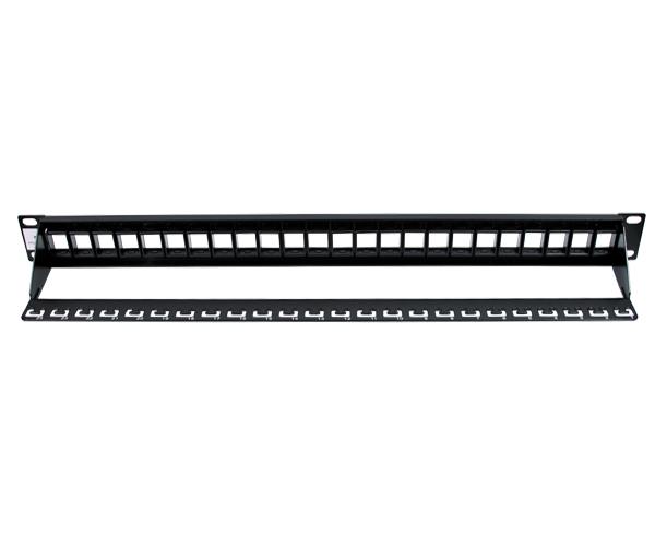 24 Port Blank Patch Panel with Support Bar_04