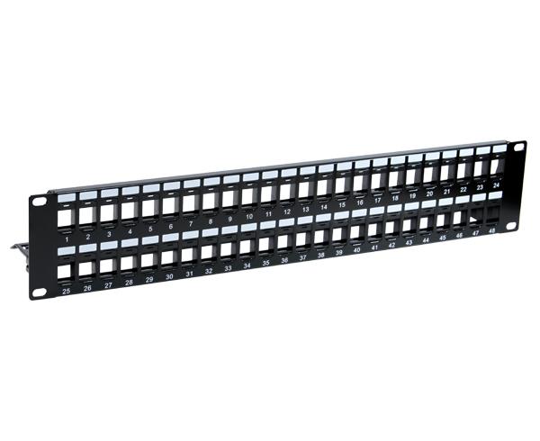 48 Port Blank Patch Panel with Support Bar_01