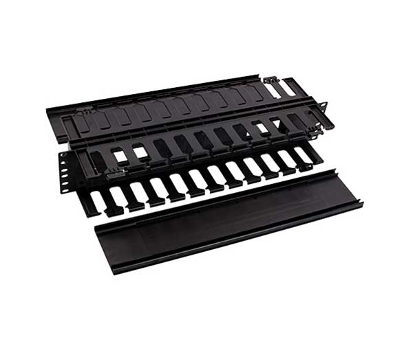 Horizontal Double Finger Duct Cable Management, 2U