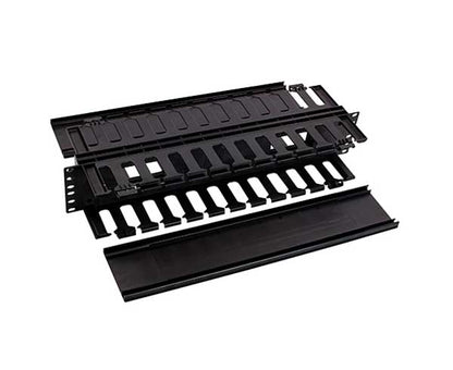 Horizontal Double Finger Duct Cable Management, 2U