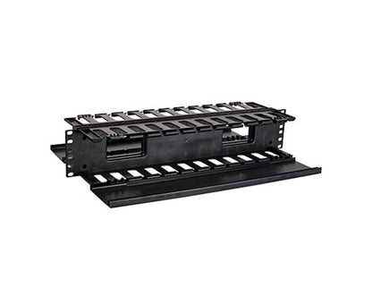 Horizontal Double Finger Duct Cable Management, 2U
