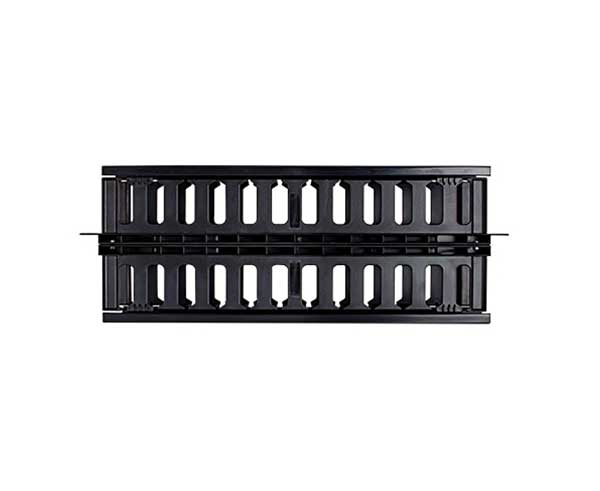 Horizontal Double Finger Duct Cable Management, 2U