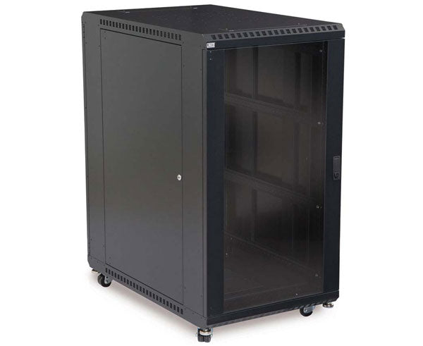 Rack Server Enclosures, Glass Front, Vented Rear Doors – Fiber Savvy