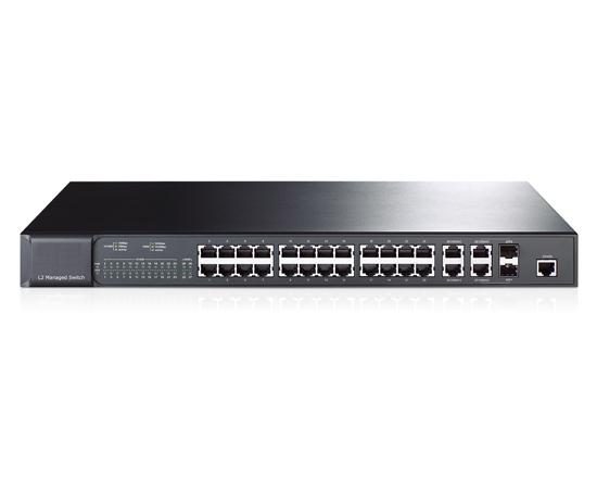 24-Port 10/100Mbps + 2-Port Gigabit + 2 SFP Ports L2 Managed Switch