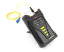 SMARTFiber and OPTISource - Fiber Optic Power Meter with 1310/1550nm Light Source - Tool plugged into yellow test wire - Primus Cable