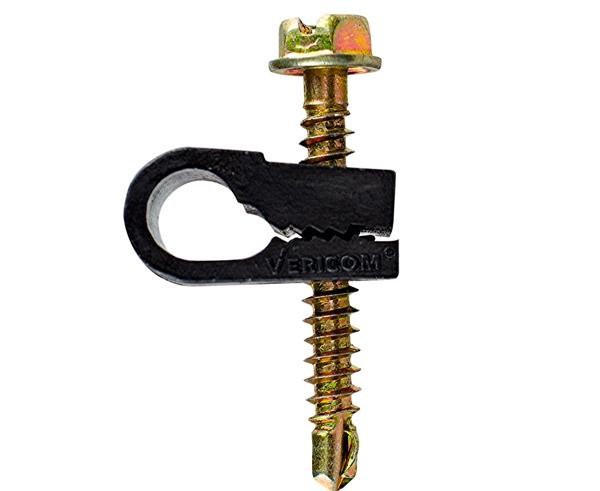 Screw-in Cable Clip (1/2", 9/16", or 7/8" Depth) Single - 100 Pack