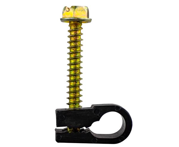 Screw-in Cable Clip (1/2", 9/16", or 7/8" Depth) Single - 100 Pack