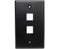 MIG+ Wall Plates, High Density 1, 2, 3, 4, and 6 Ports - Almond, Ivory, White, Black